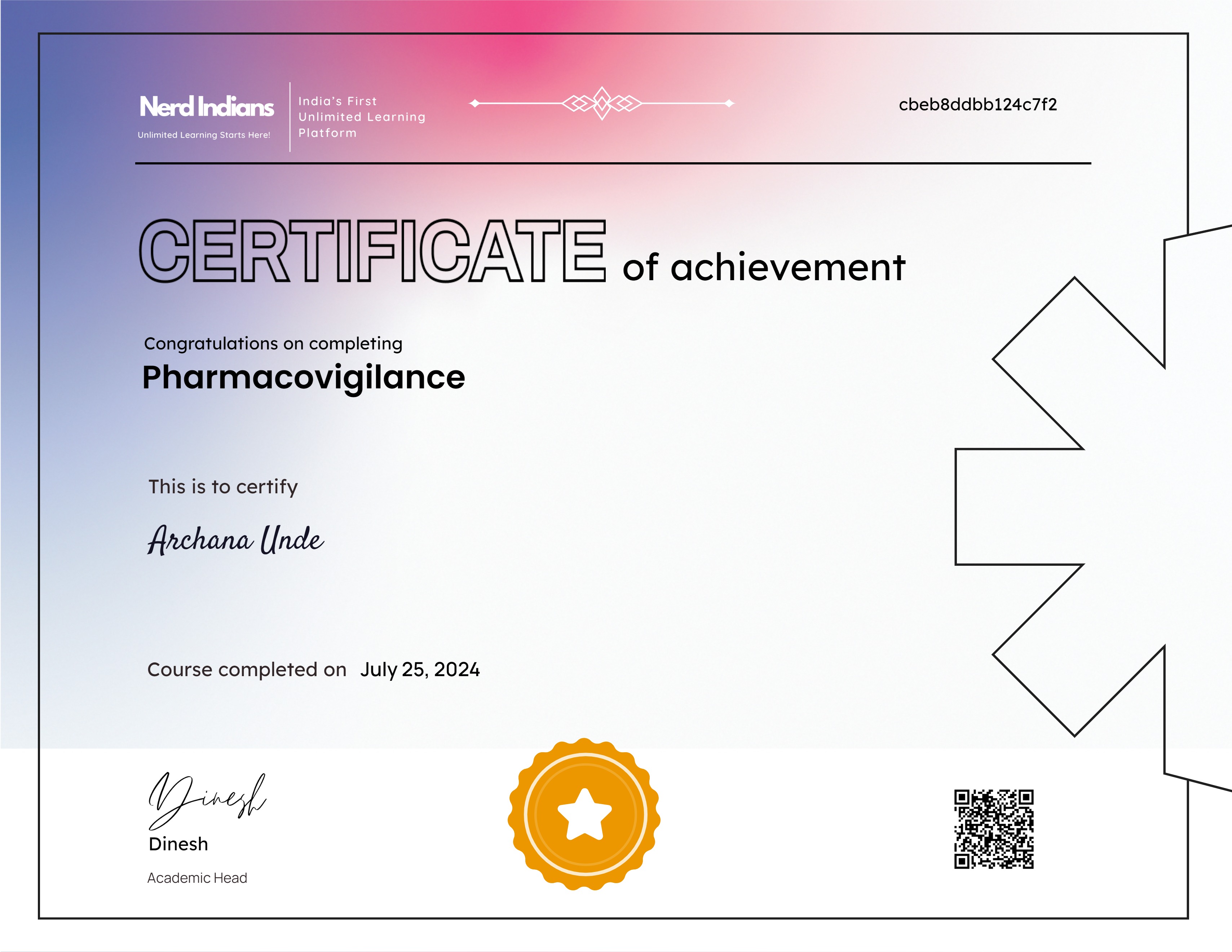 Pharmacovigilance